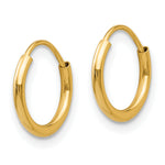 Madi K® 14k Gold Endless Hoop 3-Pair Earring Set, view 9 - 14k Yellow Gold