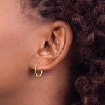 Madi K® Endless Hoop Earrings - 14k Yellow Gold / 1.25 mm / 13 mm