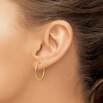 Madi K® Endless Hoop Earrings - 14k Yellow Gold / 1.25 mm / 17 mm