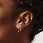 Madi K® Endless Hoop Earrings - 14k Yellow Gold / 1 mm / 14 mm