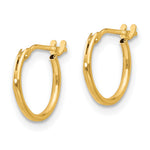 14k Madi K 1x10mm Hoop Earrings