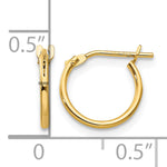 14k Madi K 1x10mm Hoop Earrings