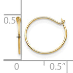 Madi K® Endless Hoop Earrings - 14k Yellow Gold / 1 mm / 9 mm, Small