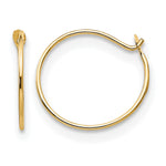 Madi K® Endless Hoop Earrings - 14k Yellow Gold / 1 mm / 9 mm, Small
