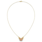 14k Two-Tone Gold Large Filigree Butterfly Necklace, view 5 - 18 in