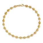 14k Yellow Gold Polished 4mm Fancy Link 7.5 inch Bracelet, view 4
