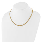 14K Polished 4.25mm Fancy Byzantine Link 18 inch Necklace