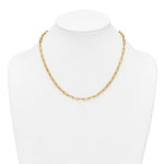14k Polished 4mm Paperclip Link 18 inch Necklace
