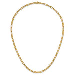14k Polished 4mm Paperclip Link 18 inch Necklace