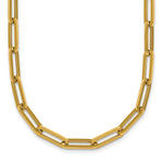 14k Polished 4.3mm Paperclip Link 18 inch Necklace