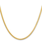 Gold (10K & 14K) Silky Herringbone Chain - 14k Yellow Gold / 16 in / 2.5 mm