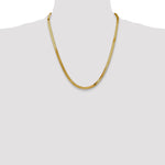 Gold (10K & 14K) Silky Herringbone Chain - 14k Yellow Gold / 22 in / 4 mm