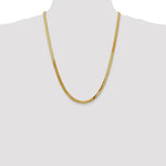 Gold (10K & 14K) Silky Herringbone Chain - 14k Yellow Gold / 24 in / 4 mm