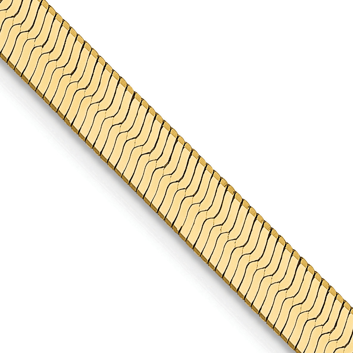 Gold (10K & 14K) Silky Herringbone Chain - 14k Yellow Gold / 16 in / 4 mm