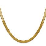 Gold (10K & 14K) Silky Herringbone Chain - 14k Yellow Gold / 16 in / 5 mm