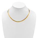 Gold (10K & 14K) Silky Herringbone Chain - 14k Yellow Gold / 18 in / 5 mm