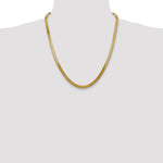 Gold (10K & 14K) Silky Herringbone Chain - 14k Yellow Gold / 22 in / 5 mm
