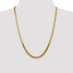 Gold (10K & 14K) Silky Herringbone Chain - 14k Yellow Gold / 24 in / 5 mm
