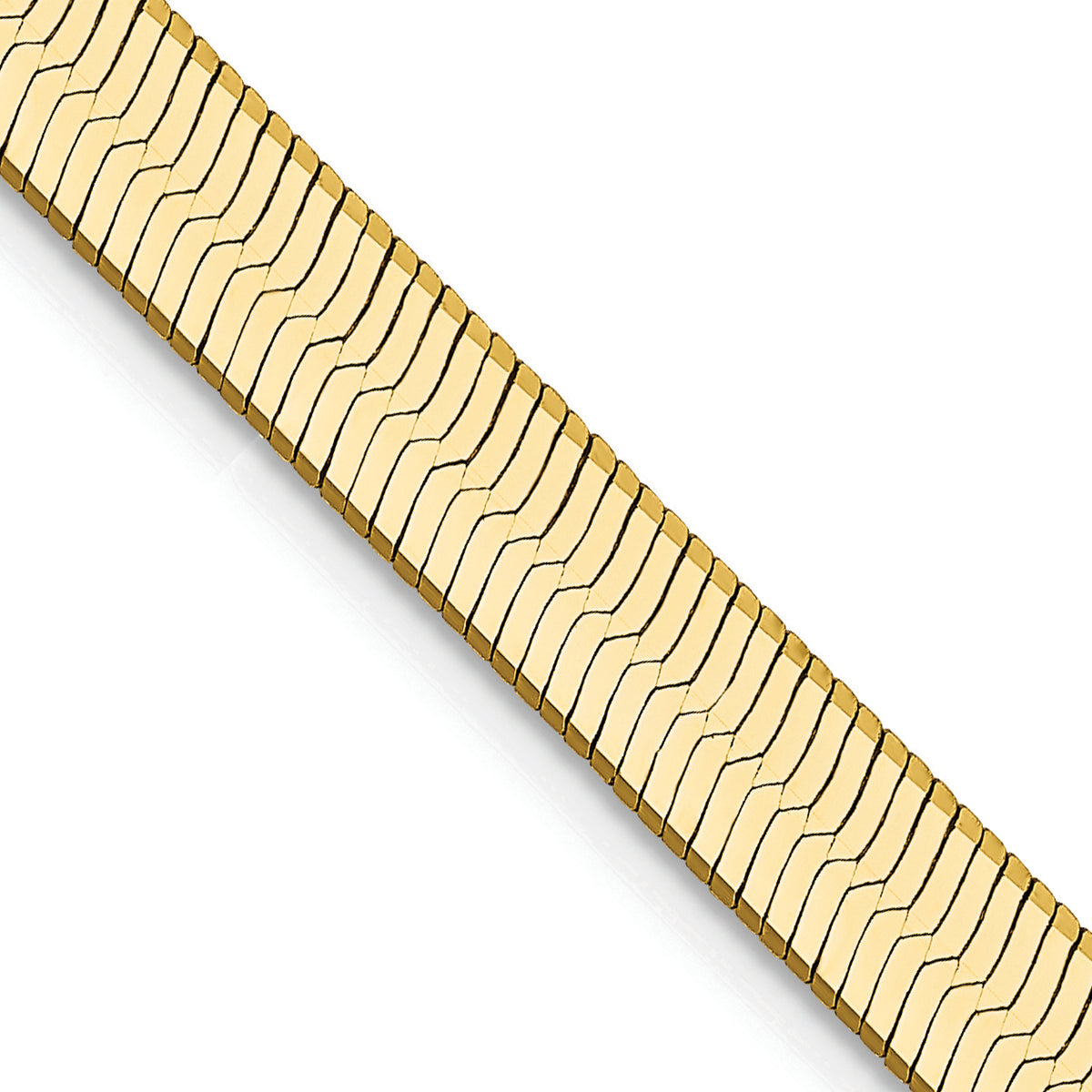 Gold (10K & 14K) Silky Herringbone Chain - 14k Yellow Gold / 16 in / 5 mm