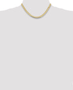 Gold (10K & 14K) Silky Herringbone Chain - 14k Yellow Gold / 16 in / 5.5 mm