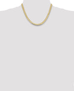 Gold (10K & 14K) Silky Herringbone Chain - 14k Yellow Gold / 18 in / 5.5 mm