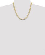 Gold (10K & 14K) Silky Herringbone Chain - 14k Yellow Gold / 20 in / 5.5 mm