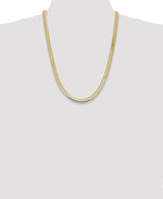 Gold (10K & 14K) Silky Herringbone Chain - 14k Yellow Gold / 24 in / 5.5 mm