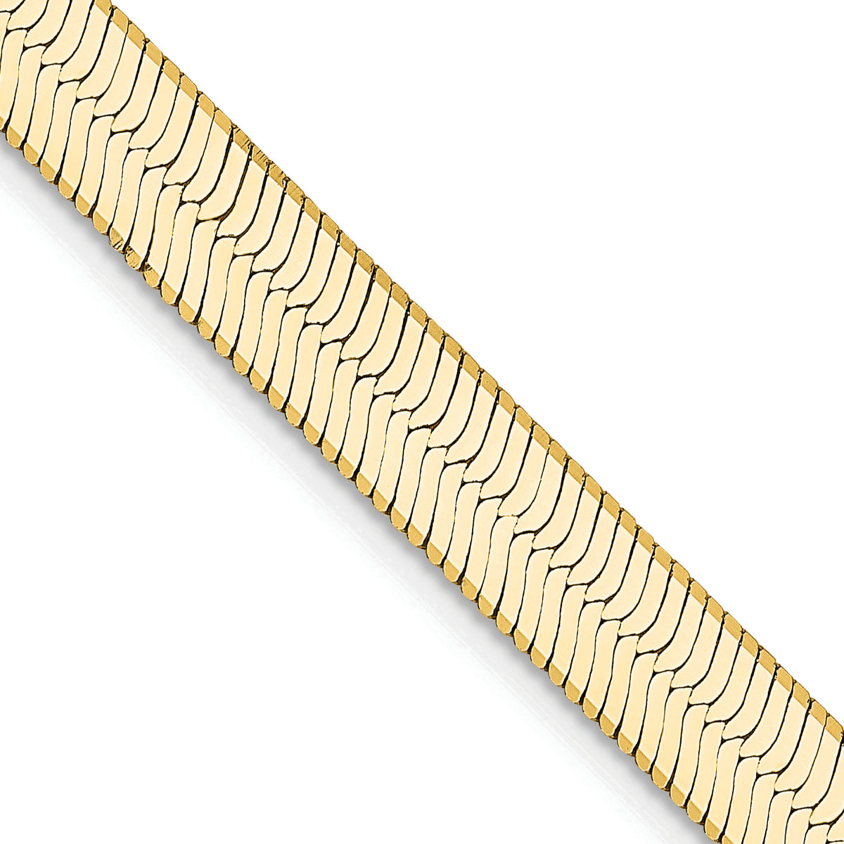 Gold (10K & 14K) Silky Herringbone Chain - 14k Yellow Gold / 16 in / 5.5 mm
