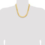 Gold (10K & 14K) Silky Herringbone Chain - 14k Yellow Gold / 20 in / 10 mm