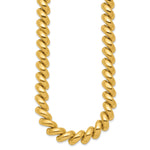 14k Yellow Gold Polished 12mm 17 inch San Marco Necklace, view 2