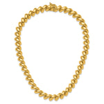 14k Yellow Gold Polished 12mm 17 inch San Marco Necklace, view 5