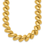 14k Yellow Gold Polished 12mm 17 inch San Marco Necklace