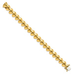 14k Yellow Gold Polished 12mm San Marco Bracelet, view 2 - 8 in