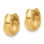Gold Graduating Hinged Hoop Earrings - 14k Yellow Gold / 4.5 mm