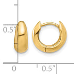 Gold Graduating Hinged Hoop Earrings - 14k Yellow Gold / 4.5 mm