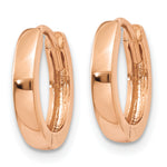 Gold Small Circle Hinged Hoop Earrings - 14k Rose Gold / 2.25 mm