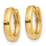 Gold Small Circle Hinged Hoop Earrings - 14k Yellow Gold / 2.25 mm