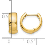 Hinged Hoop Earrings - 14k Yellow Gold