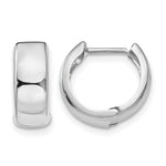 Hinged Hoop Earrings - 14k White Gold