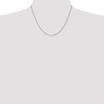 Gold (10K & 14K) Diamond-Cut Machine-Made Rope Chain - 14k White Gold / 18 in / 1.3 mm
