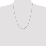 Gold (10K & 14K) Diamond-Cut Machine-Made Rope Chain - 14k White Gold / 24 in / 1.3 mm