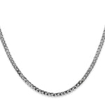 Gold (10K & 14K) Flat Beveled Curb Chain - 14k White Gold / 16 in / 2.9 mm