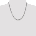 Gold (10K & 14K) Flat Beveled Curb Chain - 14k White Gold / 20 in / 4.75 mm