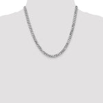 Gold (10K & 14K) Flat Beveled Curb Chain - 14k White Gold / 20 in / 6.25 mm