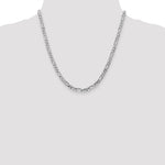 Gold (10K & 14K) Flat Figaro Chain - 14k White Gold / 20 in / 4.5 mm