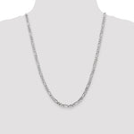 Gold (10K & 14K) Flat Figaro Chain - 14k White Gold / 24 in / 4.5 mm