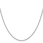 Gold (10K & 14K) Box Chain - 14k White Gold / 14 in / 0.9 mm, Lobster