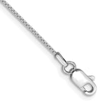 Gold (10K & 14K) Box Chain Bracelet - 14k White Gold / 7 in / 0.9 mm, Lobster
