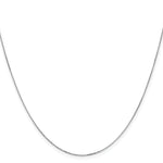 Gold (10K & 14K) Box Chain - 14k White Gold / 13 in / 0.5 mm, Lobster