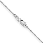 Gold (10K & 14K) Box Chain - 14k White Gold / 13 in / 0.5 mm, Lobster